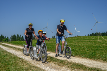 Mit Velectro oder Trotti unterwegs auf dem Mont-Soleil