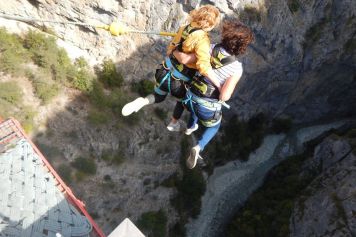 Rope Jump, Bungy-Sprünge, Zipline und Giant Swing im Wallis