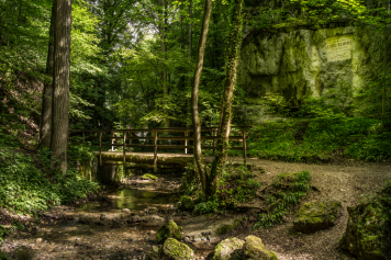Romantische Wanderung durch die Schlucht bei Solothurn