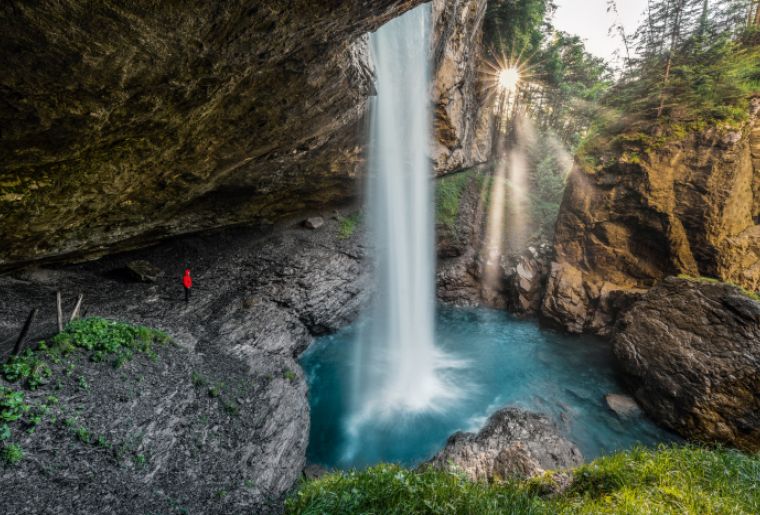 Wasserfall Berglistueber Wasserfall Berglistueber
