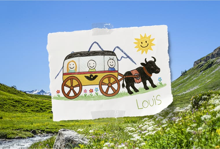 Postauto Ausflug Wanderung Alpen