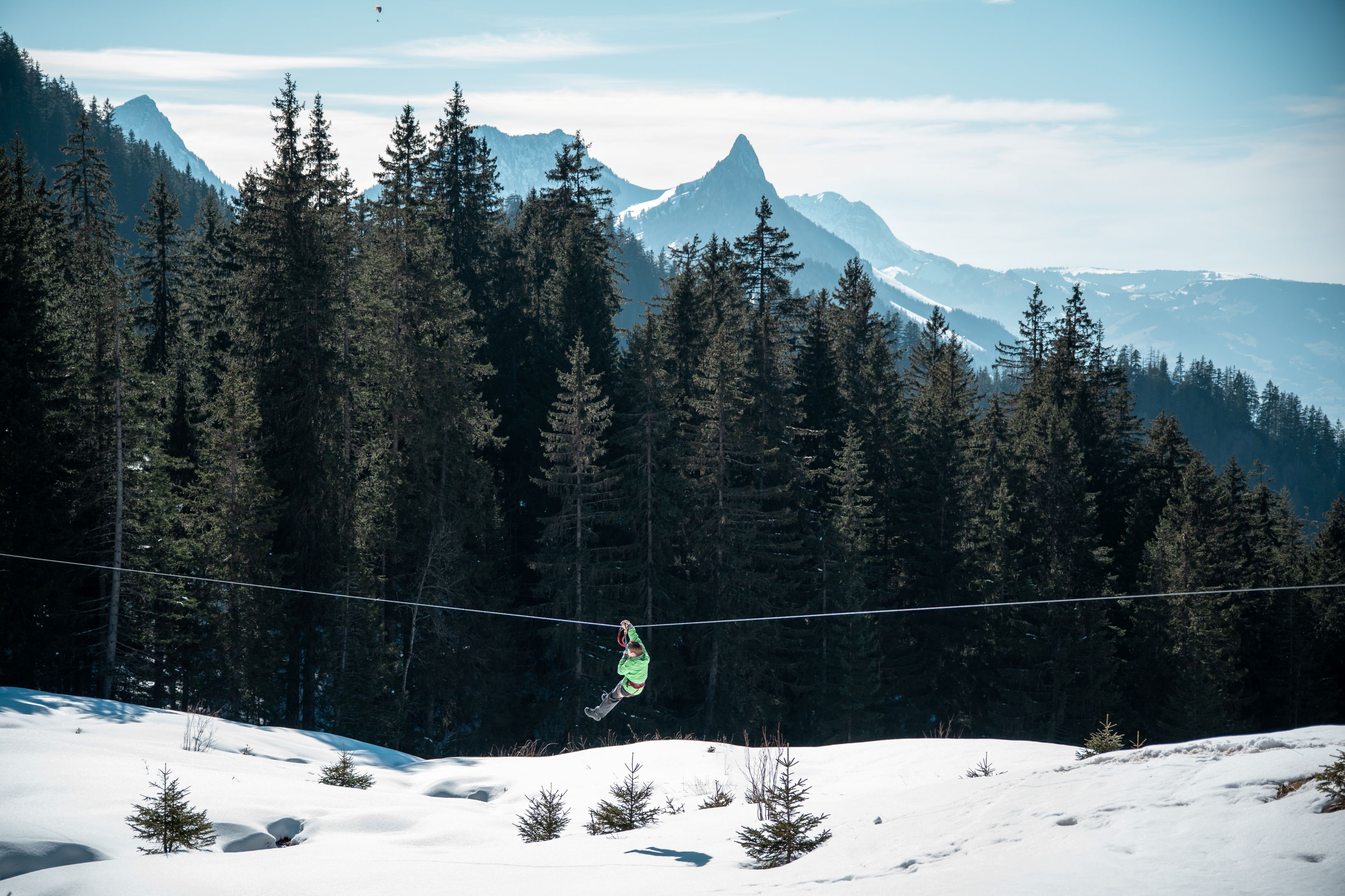 Tal der Seilrutschen Charmey